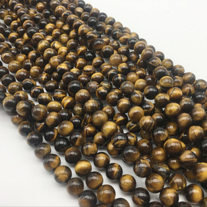 Groothandel Natuursteen Kraal 8Mm Ab Kwaliteit Van Tiger Eye Stone Met Edelsteen Voor Sieraden Maken