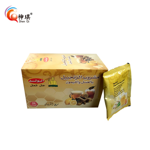 Thé au gingembre aromatisé au ginseng biologique, thé en sachet aux herbes fraîches, aspect cristallin, emballage en boîte, sachet, spécialité, thé minceur santé - Product Image 2