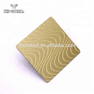 Placa de acero inoxidable decorativa de agua laminada <span class=keywords><strong>en</strong></span> frío 430 J3 300 Series 2B del fabricante, hoja de bobina de oro, Metal ondulado ASTM 316L - Product Image 4