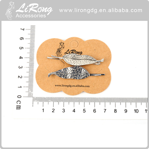 Pince à <span class=keywords><strong>cheveux</strong></span> courte en métal, bijou en métal - Product Image 3