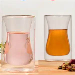 Set di <span class=keywords><strong>bicchieri</strong></span> <span class=keywords><strong>da</strong></span> tè isolati tazza trasparente tazze <span class=keywords><strong>da</strong></span> caffè <span class=keywords><strong>bicchieri</strong></span> a doppia parete bicchiere termico per caffettiera turca - Product Image 1