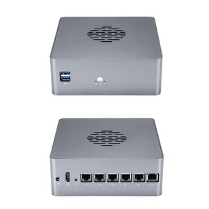 Intel Core พัดลม 12 V อลูมิเนียมพัดลมอุตสาหกรรม 6 X Intel I211-at Gigabit Lan Mini Desktop Pc คอมพิวเตอร์