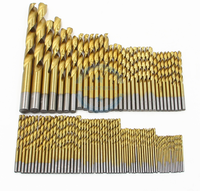 Ensemble de forets torsadés en titane HSS de haute qualité 1.5-10mm 99 pièces dans un emballage de boîte à outils
