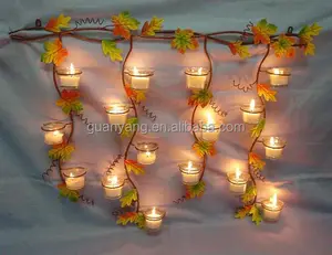 Family Votive Metal Wrought Iron Hanging Replacement Glass Tealight Candle Holder Parts Wholesale