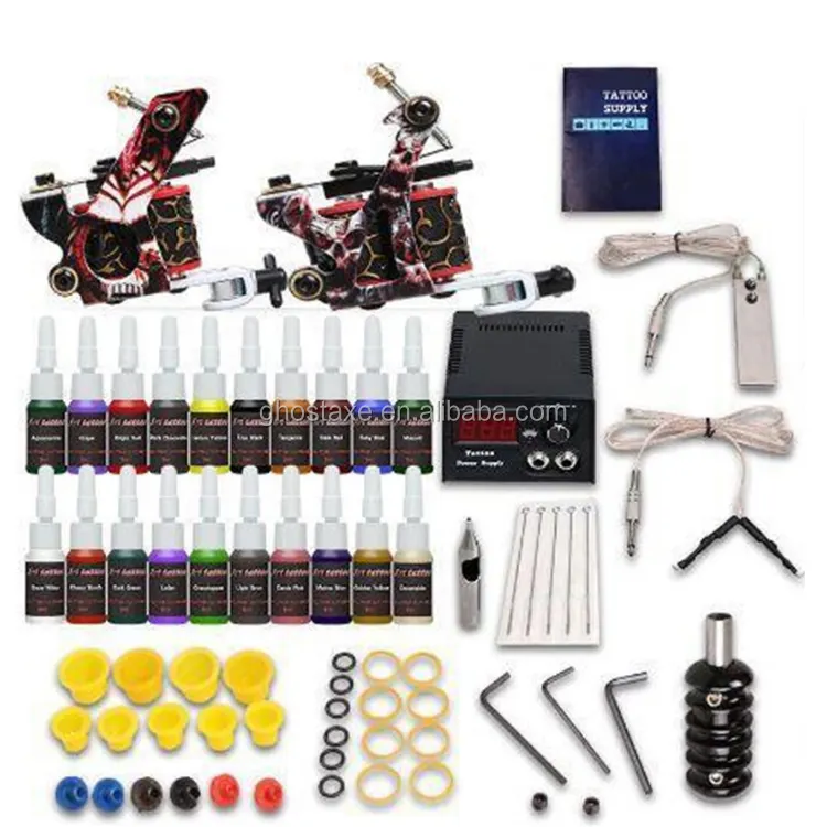 Hot Sale Anfänger Kit Tattoo Ausrüstung Günstige Tattoo Maschine Set für Body Art