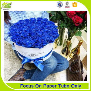 Luxury <span class=keywords><strong>rose</strong></span> rosa rotonda fiore di cartone scatole - Product Image 3