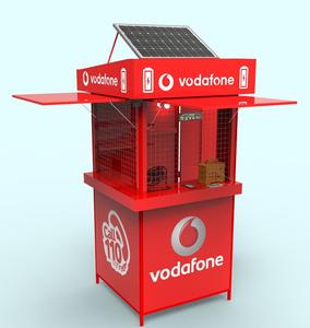 Kiosque de rue préfabriqué en acier inoxydable <span class=keywords><strong>Vodafone</strong></span> - Product Image 1