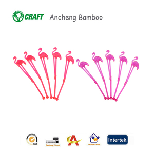 Cóctel desechables Kit de mezcla agitadores <span class=keywords><strong>bar</strong></span> herramientas picos de plástico para frutas - Product Image 1