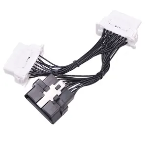 1 untuk 2 kabel OBD 2 J132 Y kabel Wanita 16 Pin Splitter ke kawat Harness pria - Product Image 1