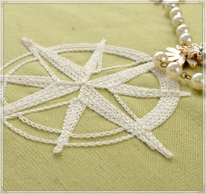 Rideau à lame vert à la broderie rideaux et voilages - Product Image 3