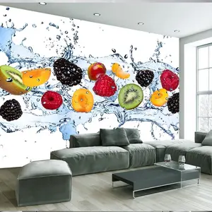 3D Moderne Fruit Muurschildering Woonkamer Glas Behang Poster Behang Behang In Yiwu