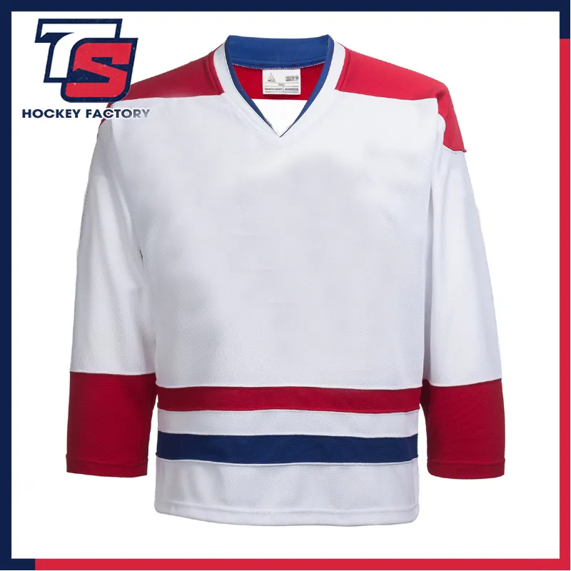 Professionele Custom Team Logo Montreal Canadezen Leeg Ijshockey Jersey