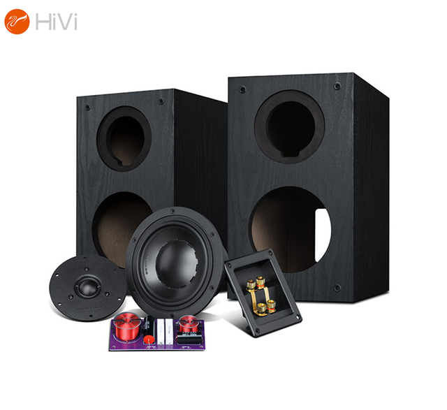 Hi-Fi DIY 2.2 Kit 6.5" Midwoofer DIY Speaker Kit Bookshelf Speaker Repair Parts