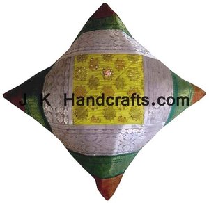 ปลอกหมอนอิงทำด้วยมือทำจากผ้าไหมวินเทจ - Product Image 1