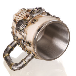 Tasse <span class=keywords><strong>Robot</strong></span> en 3d personnalisable, 1 pièce, Design squelette de Viking Cool, tasse à café, bière, thé, pour la maison, Bar, cadeau de fête pour hommes, - Product Image 2