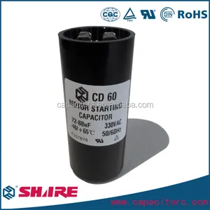 CD60-condensadores de arranque de Motor, 80-110 mfd 275vac de