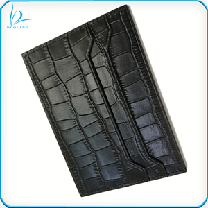 Di alta qualità degli uomini del cuoio genuino della <span class=keywords><strong>clip</strong></span> dei soldi del supporto di carta del raccoglitore - Product Image 1