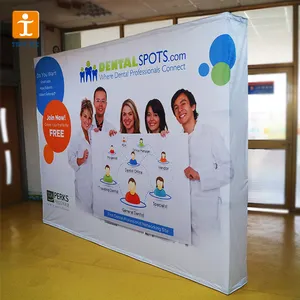 Tongjie TY Erweiterbar Schritt und Wiederholen Hintergrund Pop Up Stand Banner Display System Teleskop Wand