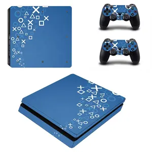 Para Sony Playstation 4 PS4 Slim etiqueta engomada etiqueta de vinilo piel controlador Auto adhesivo