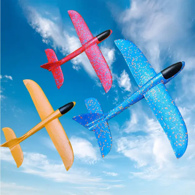 Пенопластовый планер, пневматический самолет, инерционный самолет, игрушка, модель самолета с ручным запуском, летающая игрушка для спорта на открытом воздухе для детей