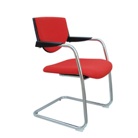 Chaise de formation stable au design moderne avec tableau d'écriture, pour salle de conférence, structure en plastique et acier, taille personnalisable
