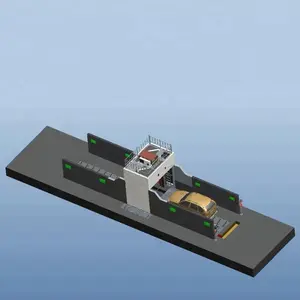 Alto rendimiento del vehículo escáner de rayos X Safeway sistema con potentes funciones de procesamiento de imagen 50mm de acero <0,2 microsv/h