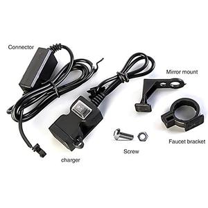Chargeur de guidon de <span class=keywords><strong>moto</strong></span> étanche <span class=keywords><strong>12V</strong></span>, adaptateur 5V 1A/2.1A, <span class=keywords><strong>prise</strong></span> d'alimentation pour téléphone portable, double Port USB - Product Image 4