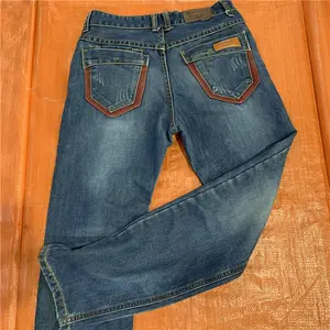 Wholesale top quality second hand used clothes men jeans with bale 90kg