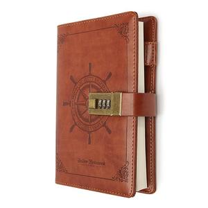 Combination Lcok PU Journal Expensive <strong>Lockable</strong> Leather Covered <strong>Diaries</strong> - Product Image 3