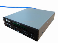 PCI-E 3,5 "4 puertos USB 3,0 HUB interior de lector de tarjeta de memoria