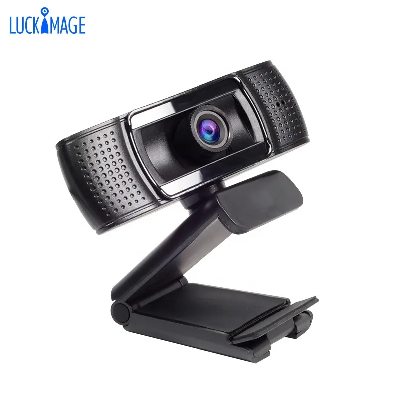 Luckimage Officeはコンピューターに黒のドライバーレスデジタルUSB PCカメラウェブカメラを使用しています