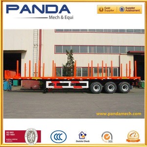 Panda 3 ejes forestal remolque 40ton <span class=keywords><strong>registro</strong></span> semi remolque de madera semirremolque para transporte gratuito - Product Image 4