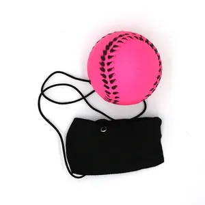 Wholesale Power Sponge Rubber High Bounce Ball Elastic String Sports With Strap Wrist Training