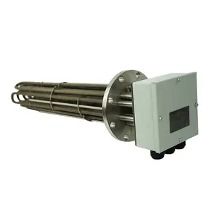 Controlador de temperatura de molde, 60kW, calentador de inmersión de brida Industrial eléctrica