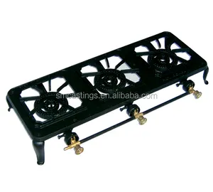 Hot! !Good quality cast iron high pressure gas stove 3 burner