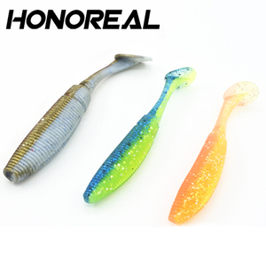 Moules à leurres en plastique souples pour la pêche à l'alose, double couleur, 1 pièce, 10cm - Product Image 3