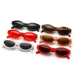 12434 Superhot Eyewear 2018 Kecil Retro Vintage Berjemur Kacamata Plastik Murah Putih Oval Kacamata Surya - Product Image 4