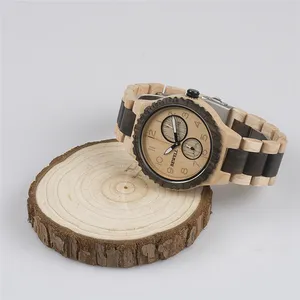 새로운 도착 석영 브랜드 나무 손목 시계 패션 Unisex 대나무 나무 시계 OEM