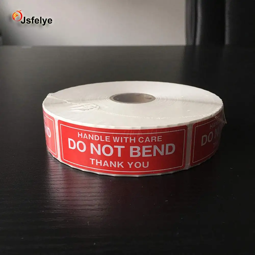 1inchx3inch Handle with Care Do Not Bend Thank You Self Adhesive Shipping Warning Labels Stickers
