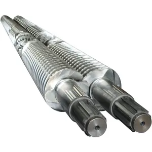 professional bimetallic conical twin extruder screw manufacturer bimetallic twin screw