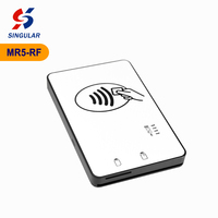 Lector POS Portátil Singular MR5 Bluetooth 4.0 LE USB HID NFC RFID, Compatible con ISO14443 Tipo A/MIFARE, para Uso en Movimiento