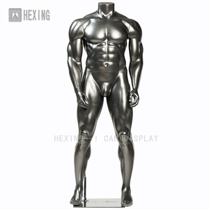 Moda Full Body uomini Fitness manichini neri grande muscolo manichino maschio senza testa - Product Image 4
