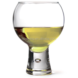 Bicchieri da Vino Rotondi Trendy da 19oz/540ml, Personalizzabili, <span class=keywords><strong>in</strong></span> <span class=keywords><strong>Vetro</strong></span> Trasparente Spesso con Logo Unico - Product Image 3