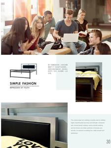 Dormitorio tipo panel de Metal tipo servicio apartamento muebles de dormitorio estudio sala de apartamento - Product Image 4