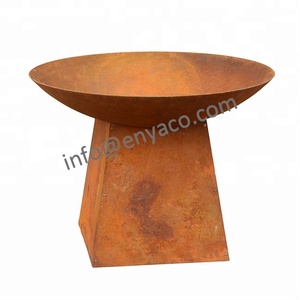 Rustic <strong>Cheap</strong> Lawn Landscape Garden D 80cm Steel <strong>Fire</strong> <strong>Pit</strong> with Storage Base Metal Firepit Burner Outdoor - Product Image 2