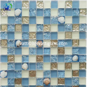 Carrelage de piscine en verre bleu, nouveau modèle à bas prix - Product Image 2