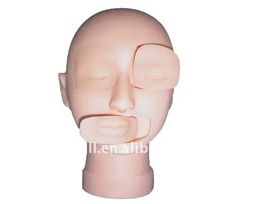 Cabeça de manequim com movable olhos e boca (BRO-301)