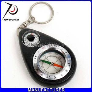 Brújula de plástico de bajo <span class=keywords><strong>precio</strong></span> con llavero - Product Image 2