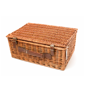 Honey Color <strong>Large</strong> <strong>Wicker</strong> Hamper <strong>Basket</strong> with Lid - Product Image 3