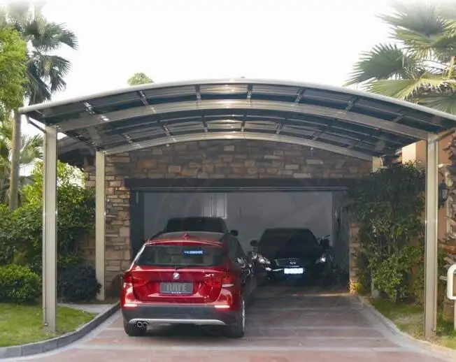 Carport Polikarbonat Anti-UV, Gudang Taman dan Mobil 100%